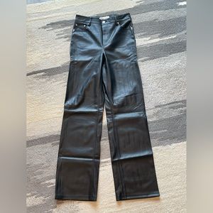 Zara faux leather pants
